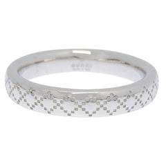 Gucci Diamantissima Ring, 18K White Gold, approximately 4.8g, Size #10 (approximately US size 10) — Like New