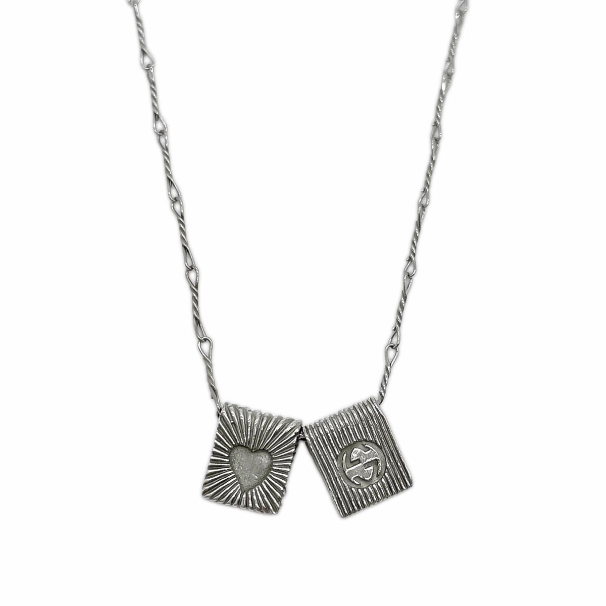 GUCCI Interlocking Necklace, SV925 Silver, Women's — Like New
