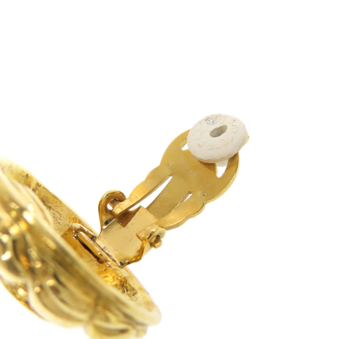 CHANEL Matelasse Coco Button Earrings for Women