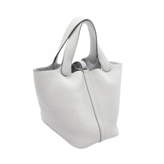 Hermes Picotin Lock PM Blue Pale Handbag, Taurillon Clemence Leather, Women's — New - Store Return