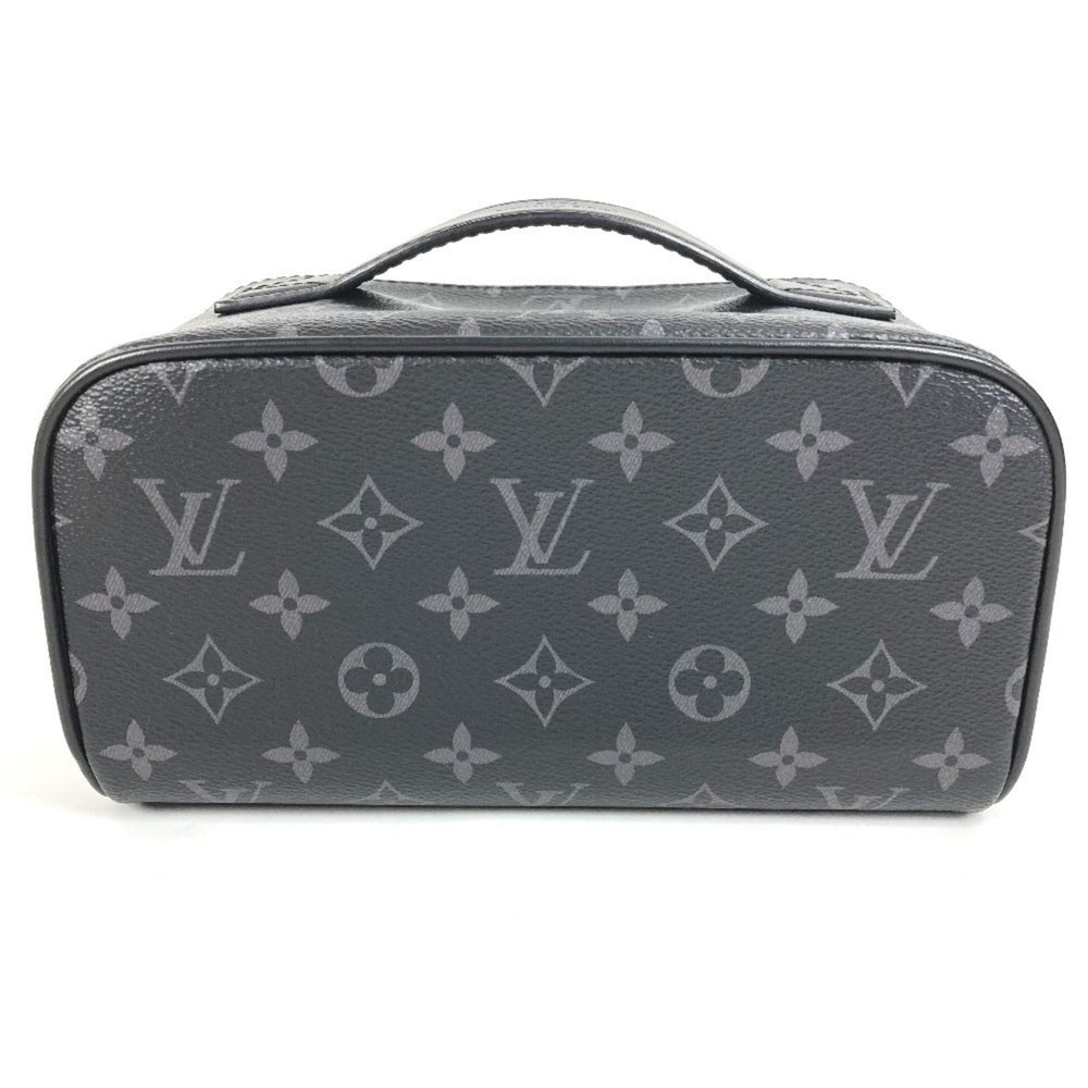 LOUIS VUITTON M11508 Monogram Eclipse Toiletry Bag, Pouch, Second Clutch Handbag, Canvas, Men's, Black — Like New