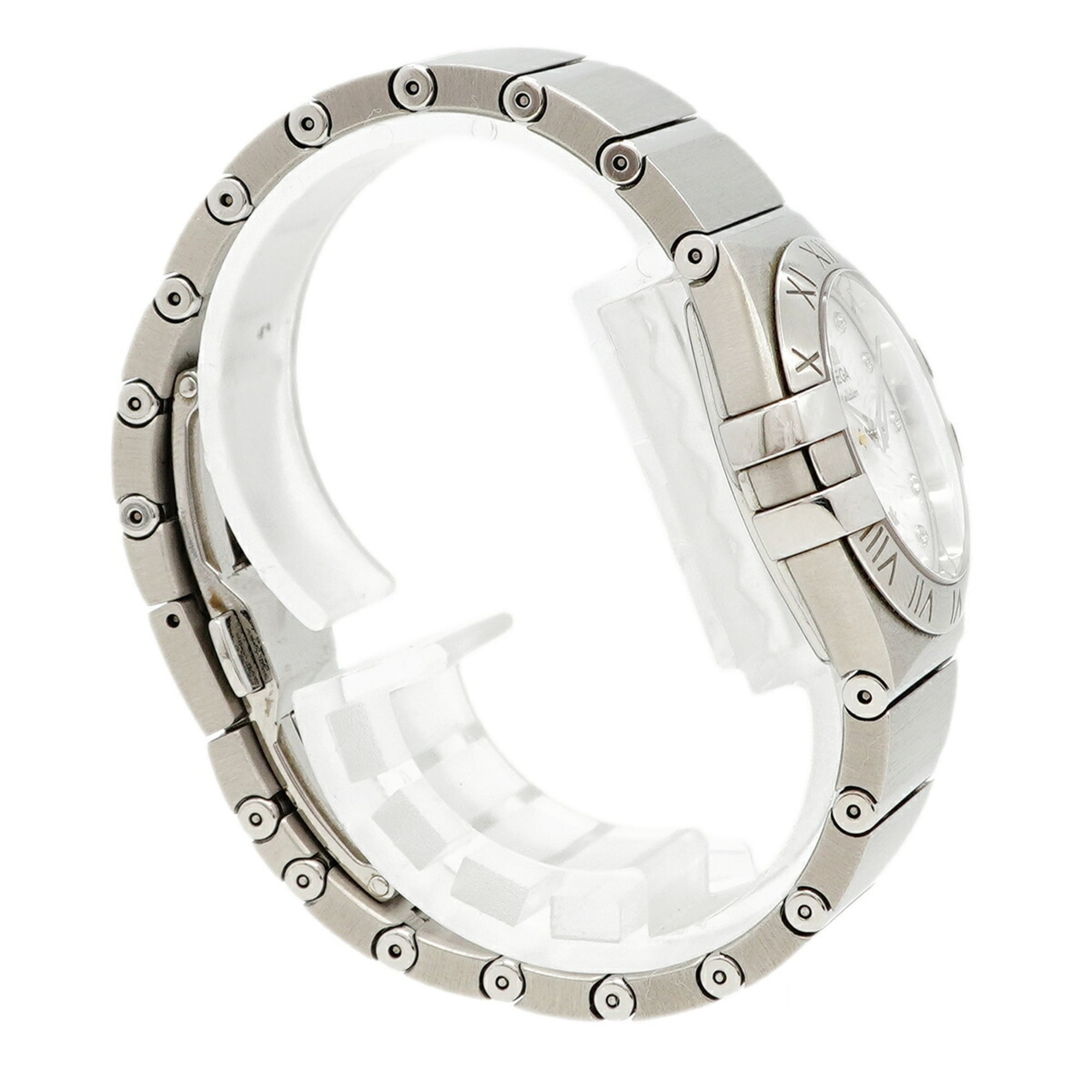 Omega Constellation Plume Diamond 123.10.27.60.55.004 White Dial Women's Watch — Very Good
