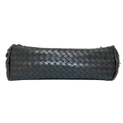 BOTTEGA VENETA Intrecciato Leather Chain Handle Olympia Handbag Shoulder Bag Black Women's — Like New