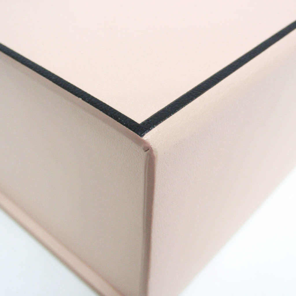 Fendi Box 8BT339 Women's Leather Shoulder Bag Pink