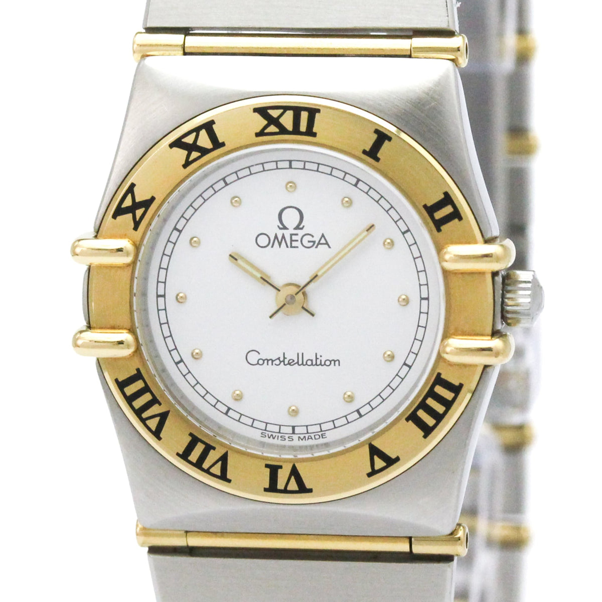 OMEGA Constellation 18K Gold Steel Ladies Watch 795.1080 Polished — Very Good