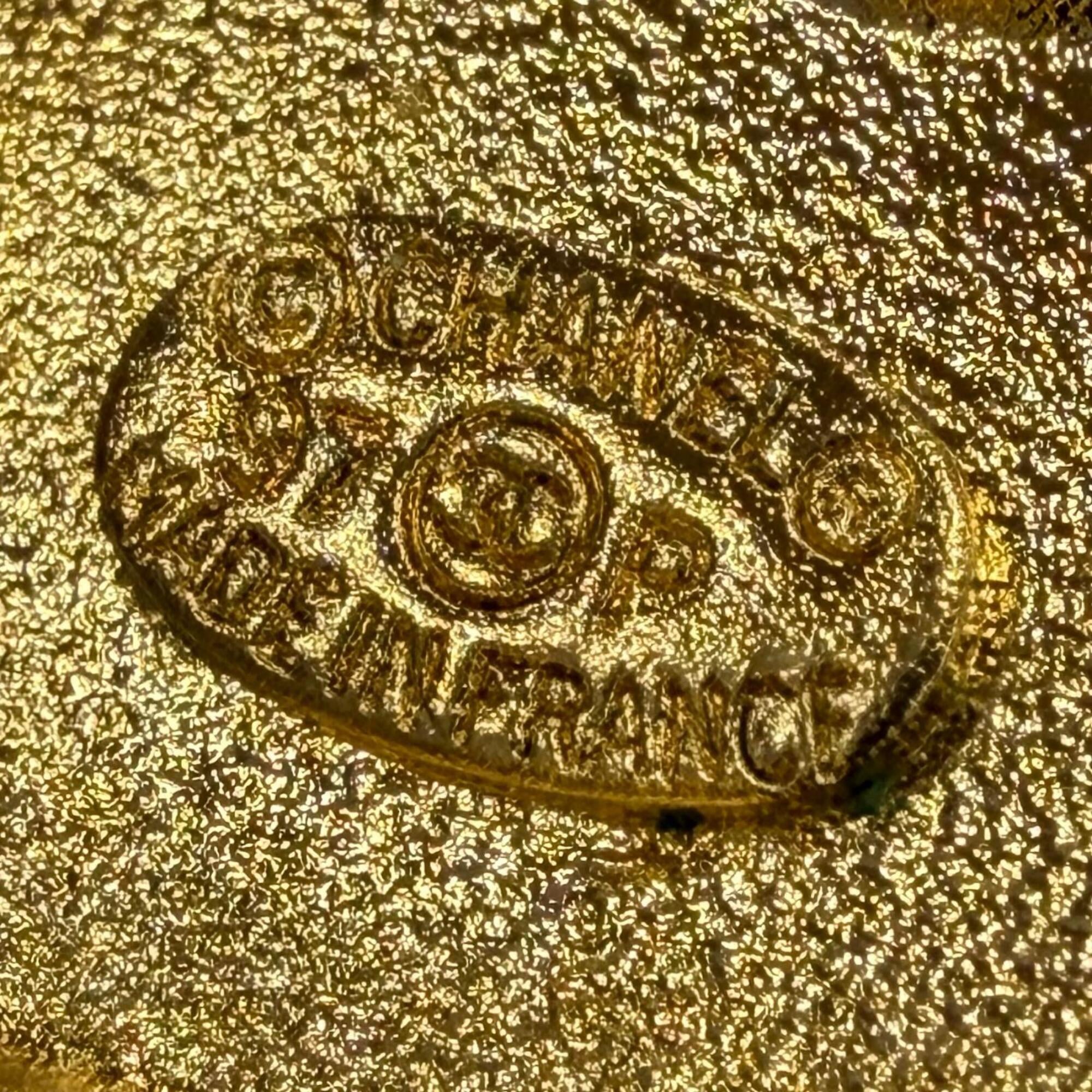 CHANEL Vintage Camellia Round Earrings 97P Gold Made in France Women's Accessories — Like New