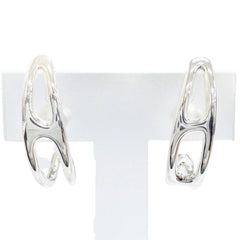 HERMES Chaine d'Ancre Punk Earrings, Pair, 925 Sterling Silver, Made in France, Weight 10.27g, Women's, Comes with Box, Highly Recommended! — Like New