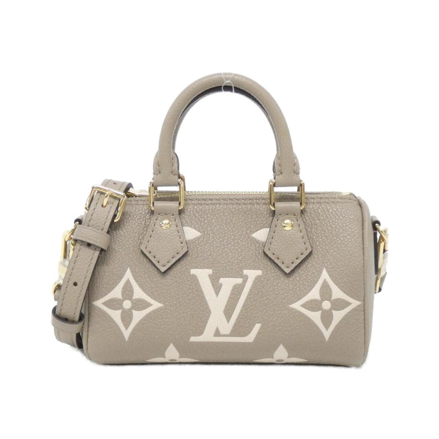 Louis Vuitton Two-Tone Monogram Empreinte Nano Speedy Boston Bag M82890