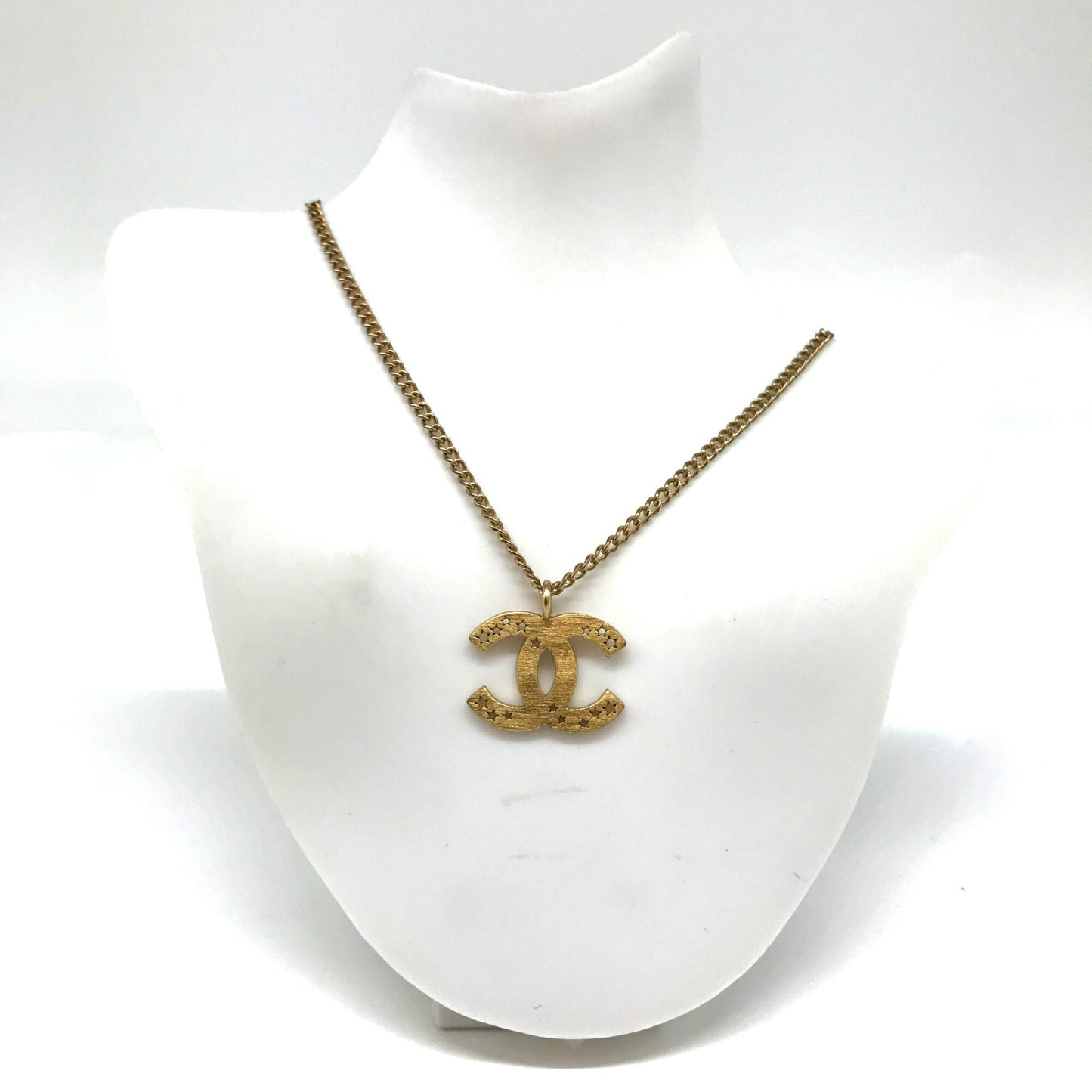 Chanel Necklace Coco Mark Star Pendant Gold 01P CHANEL