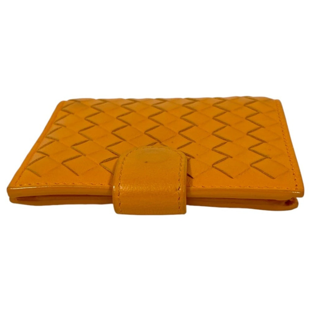 BOTTEGA VENETA Bottega Veneta Intrecciato Compact Wallet, Bi-fold Orange, Women's