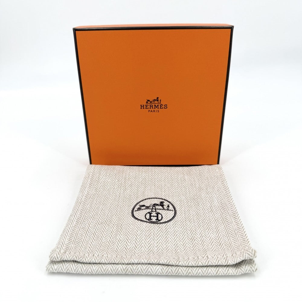 Hermes Double Tour Kelly Bracelet for Women, Leather, K Stamp, Black/Brown, Silver Hardware, 2025 Model — Like New