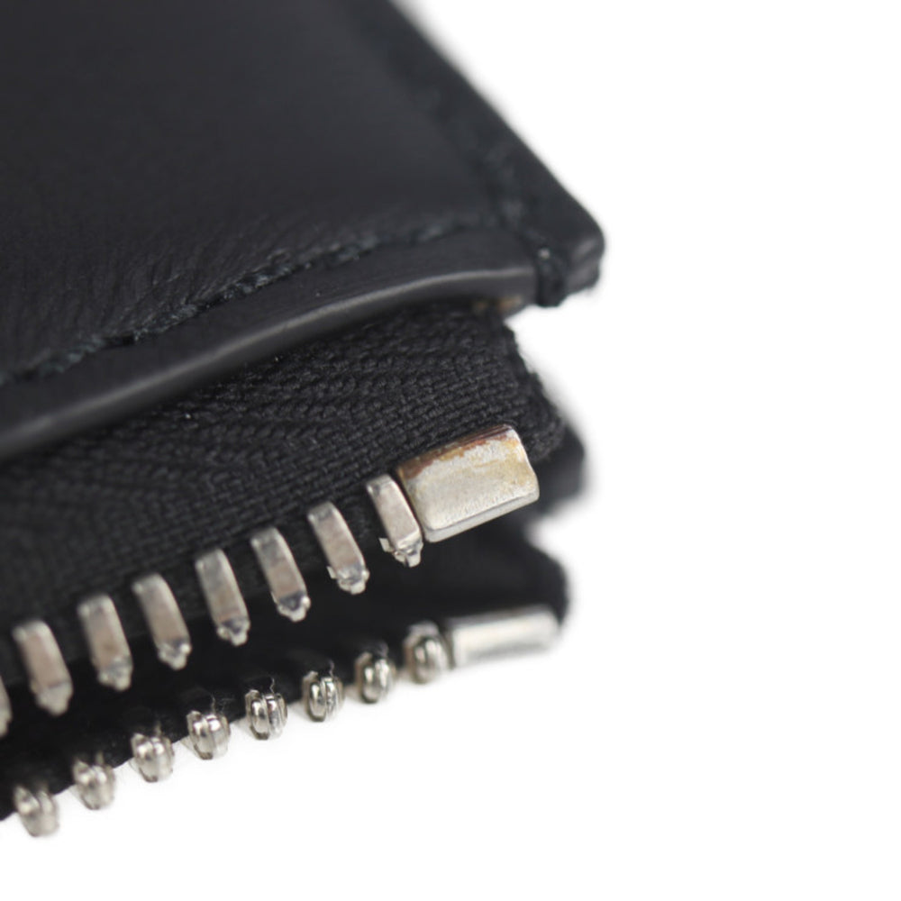 Salvatore Ferragamo studded clutch bag 24 A121 leather black — Like New