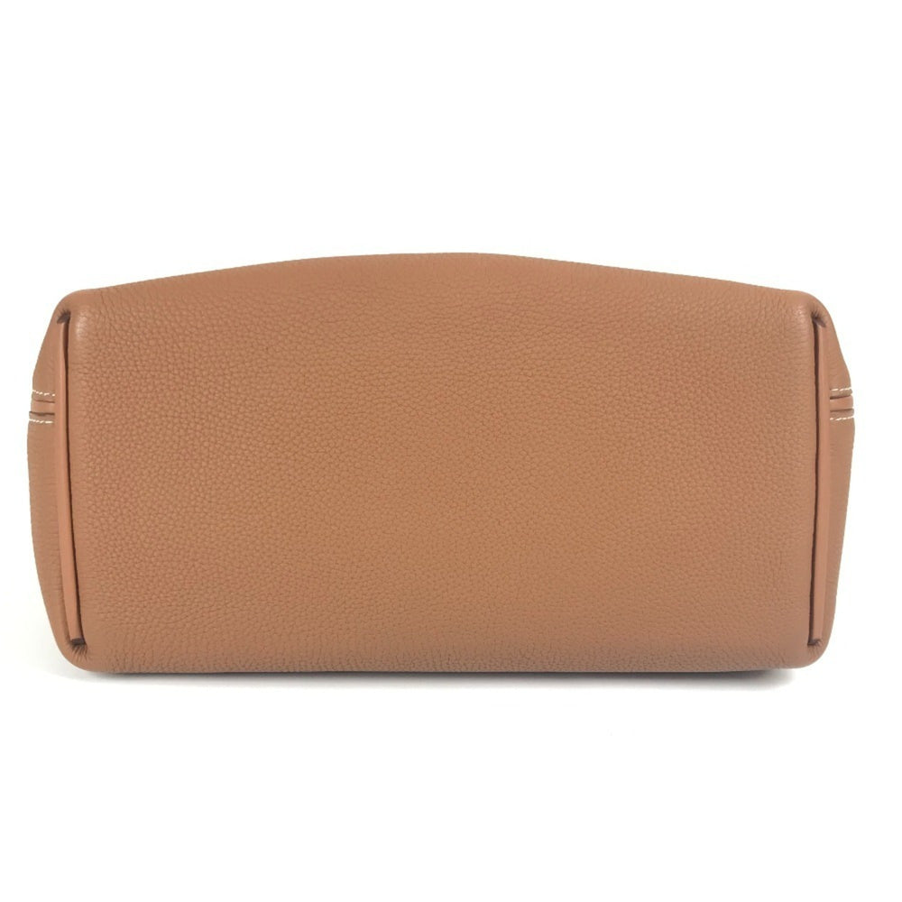 HERMES Sac 24, and Van Quatre 29 bags, 2-way handbags shoulder Togo, men's women's, gold, like new — Like New