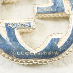 Gucci Interlocking G Silver Earring (Single Earring), Total Weight 2.3g, Like New Condition — Like New