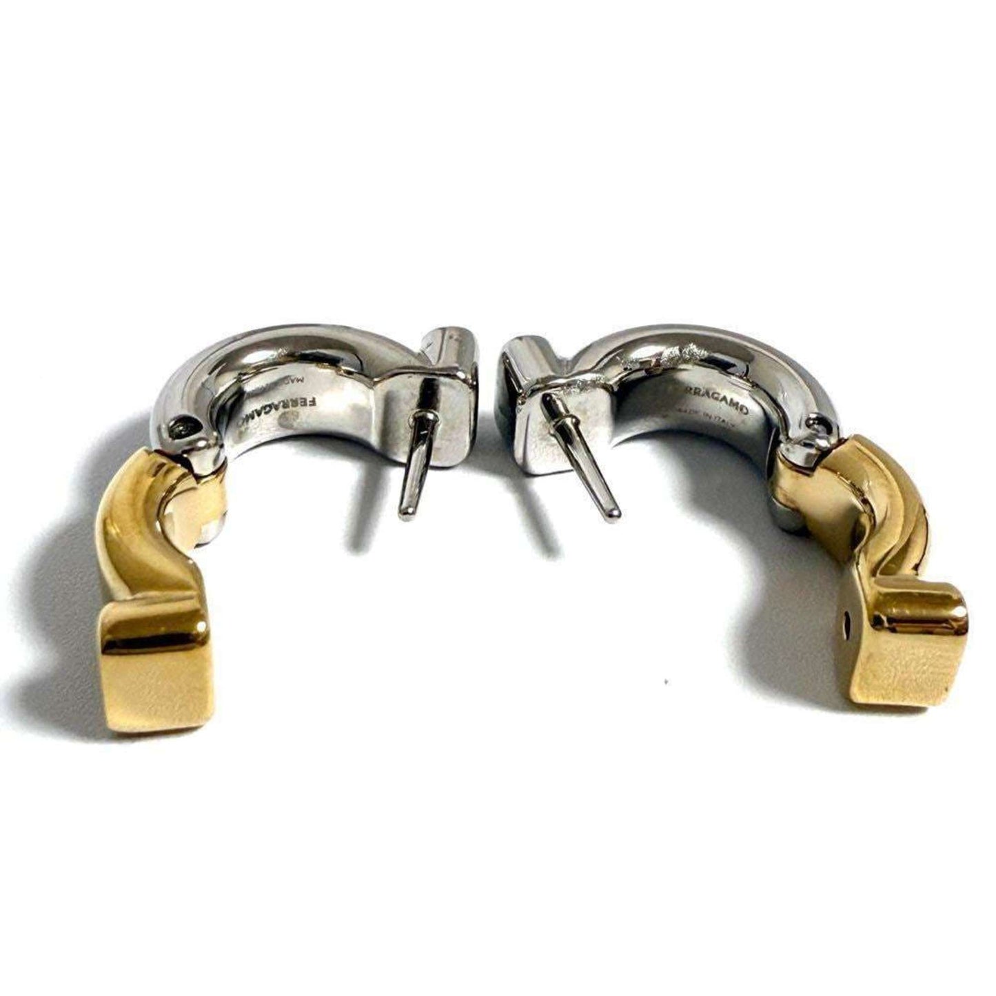 Salvatore Ferragamo Ferragamo Women's Gancini Crystal Hoop Earrings