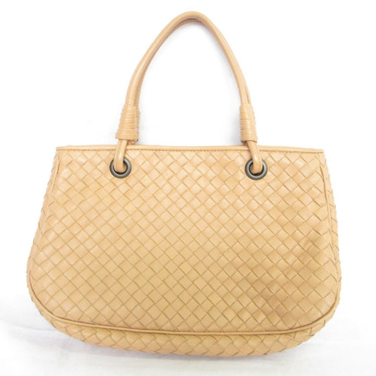 BOTTEGA VENETA Intrecciato Satchel Handbag in Pink Beige for Women