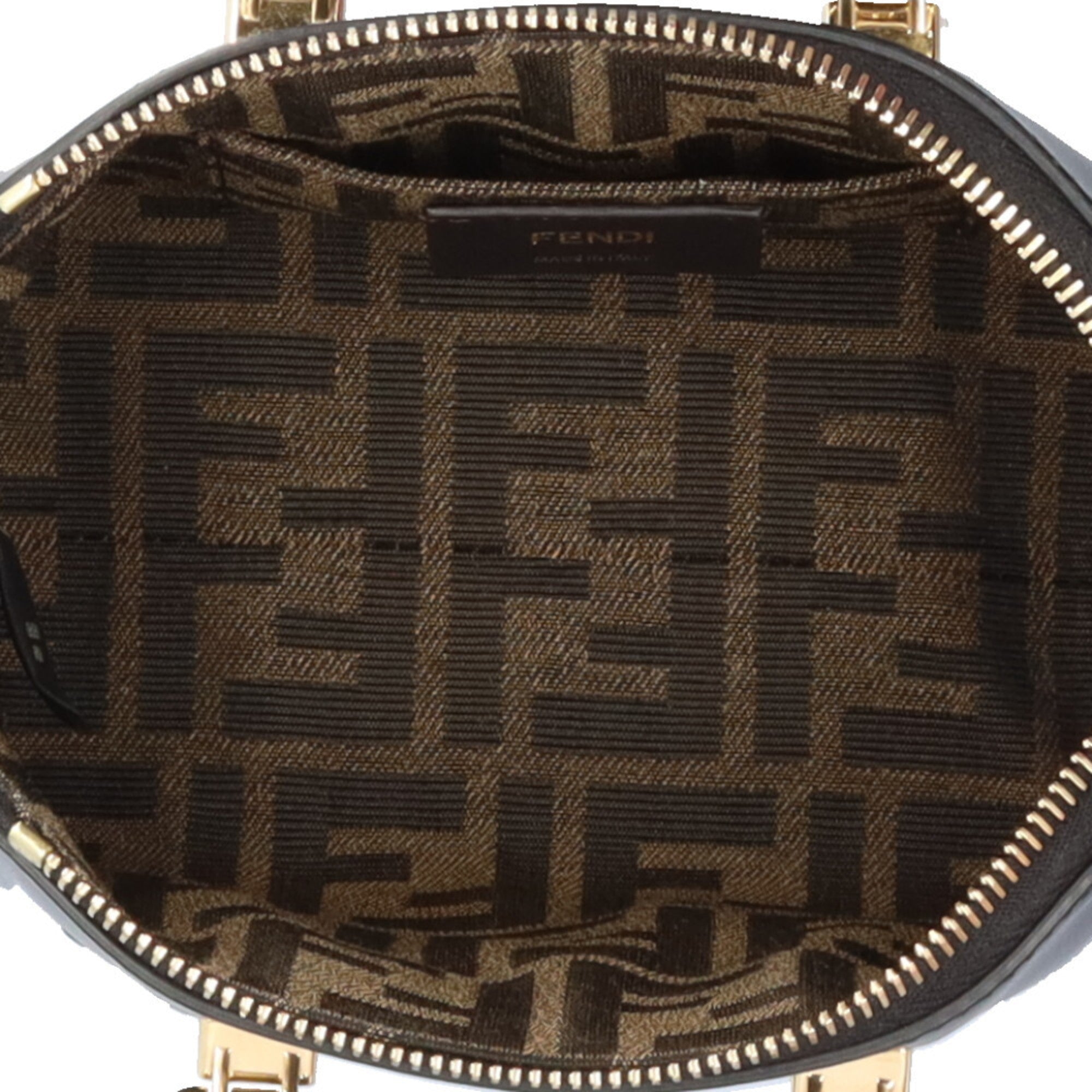 Fendi By The Way Shoulder Bag Leather 8BS067 Black Women's FENDI 2way