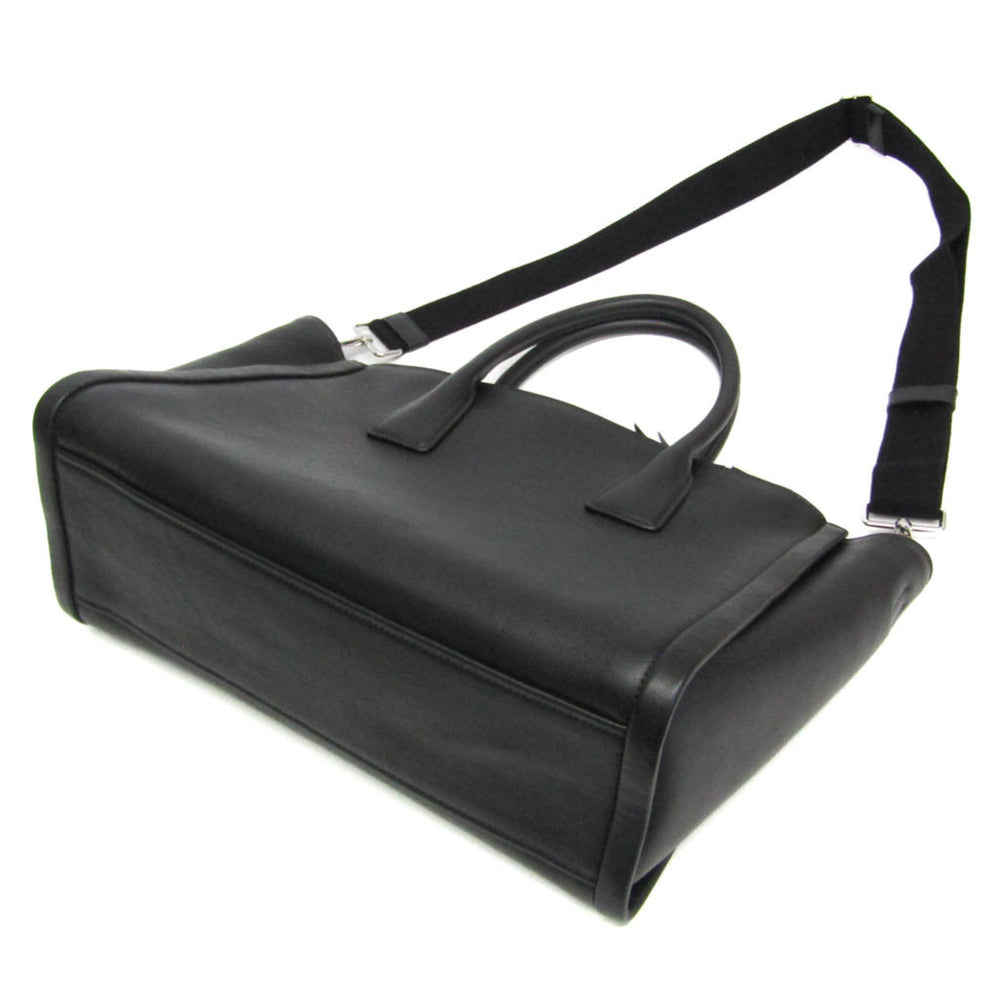 Prada GRACE LUX 1BA183 Women's Leather Shoulder Bag,Tote Bag Black — Like New