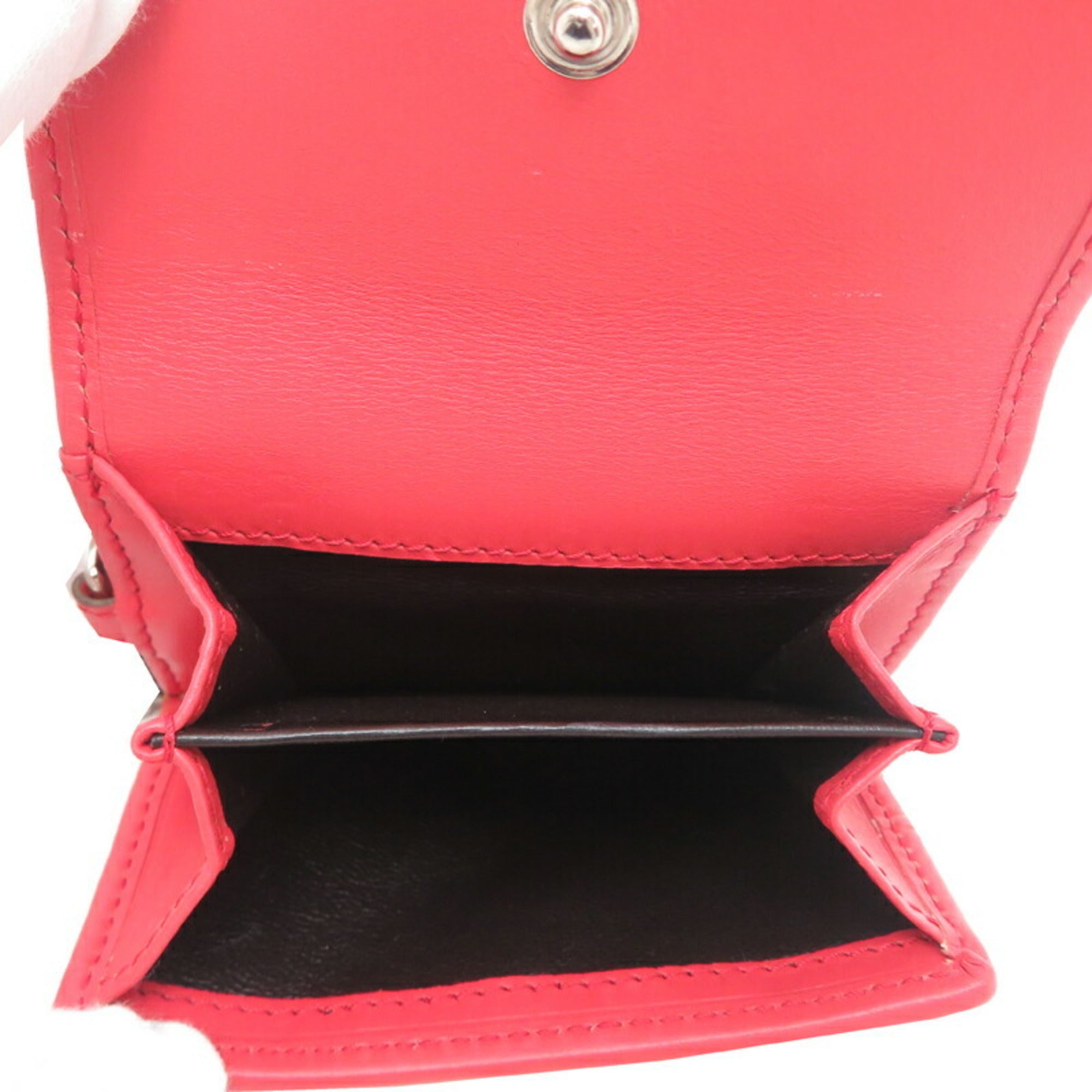 Gucci GG Supreme Mini Wallet, Women's Tri-fold 256442, Beige Leather