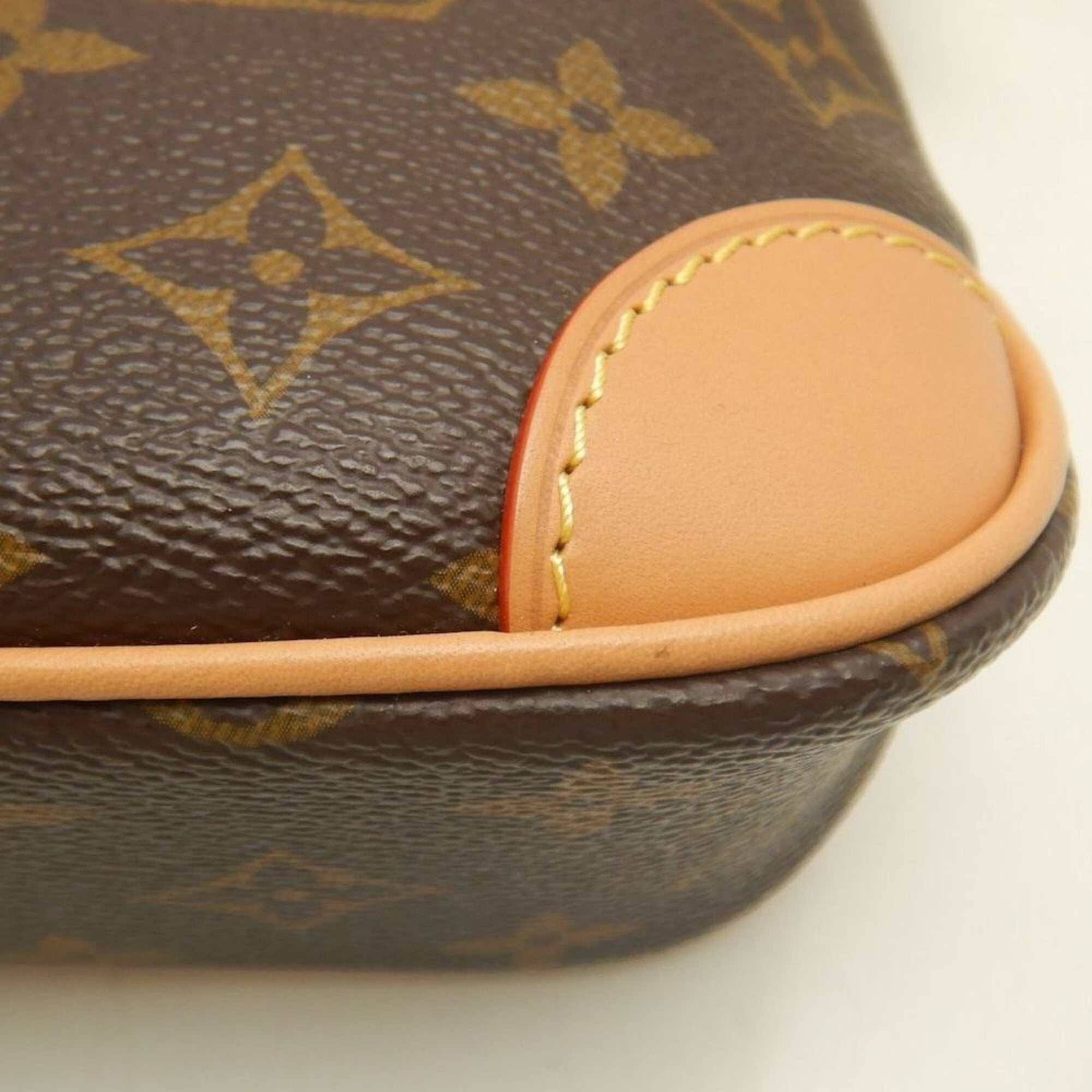 LOUIS VUITTON Louis Vuitton Monogram Nano Boulogne M25519 Shoulder Bag Brown Women's 253989 — Like New