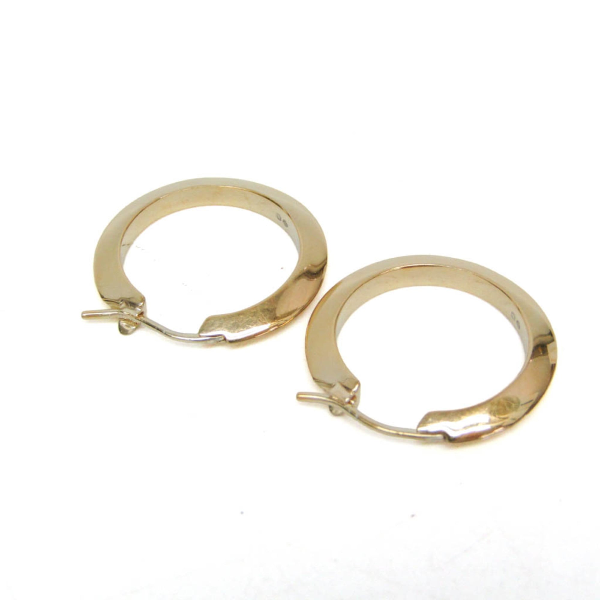 Bottega Veneta Essential Silver Hoop Earrings Gold — Like New
