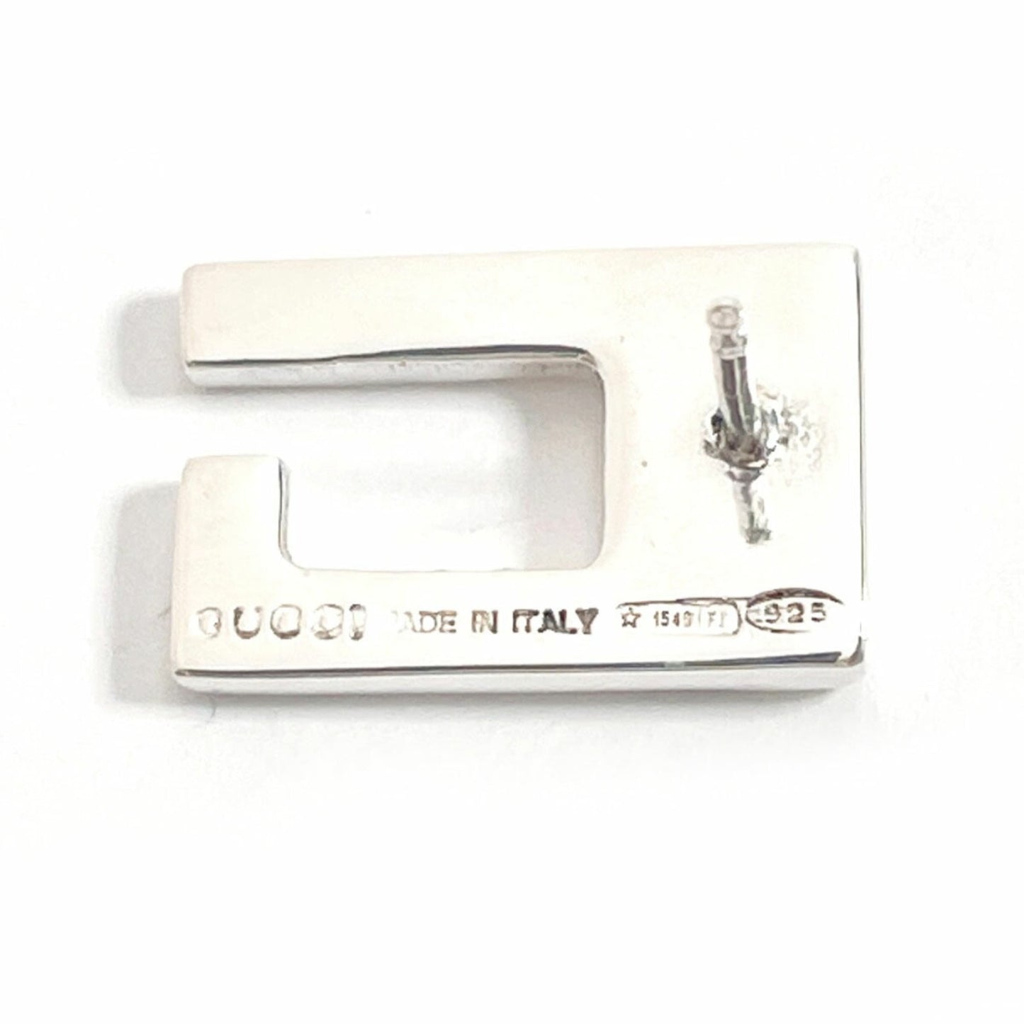 GUCCI G earrings in 925 silver, unisex