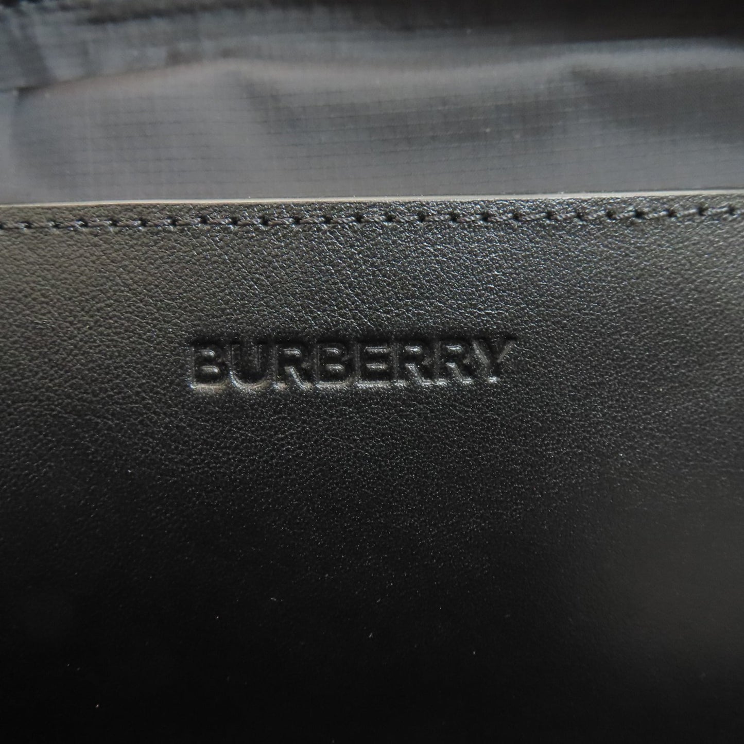 Burberry logo hip bag/waist bag in nylon material for women.