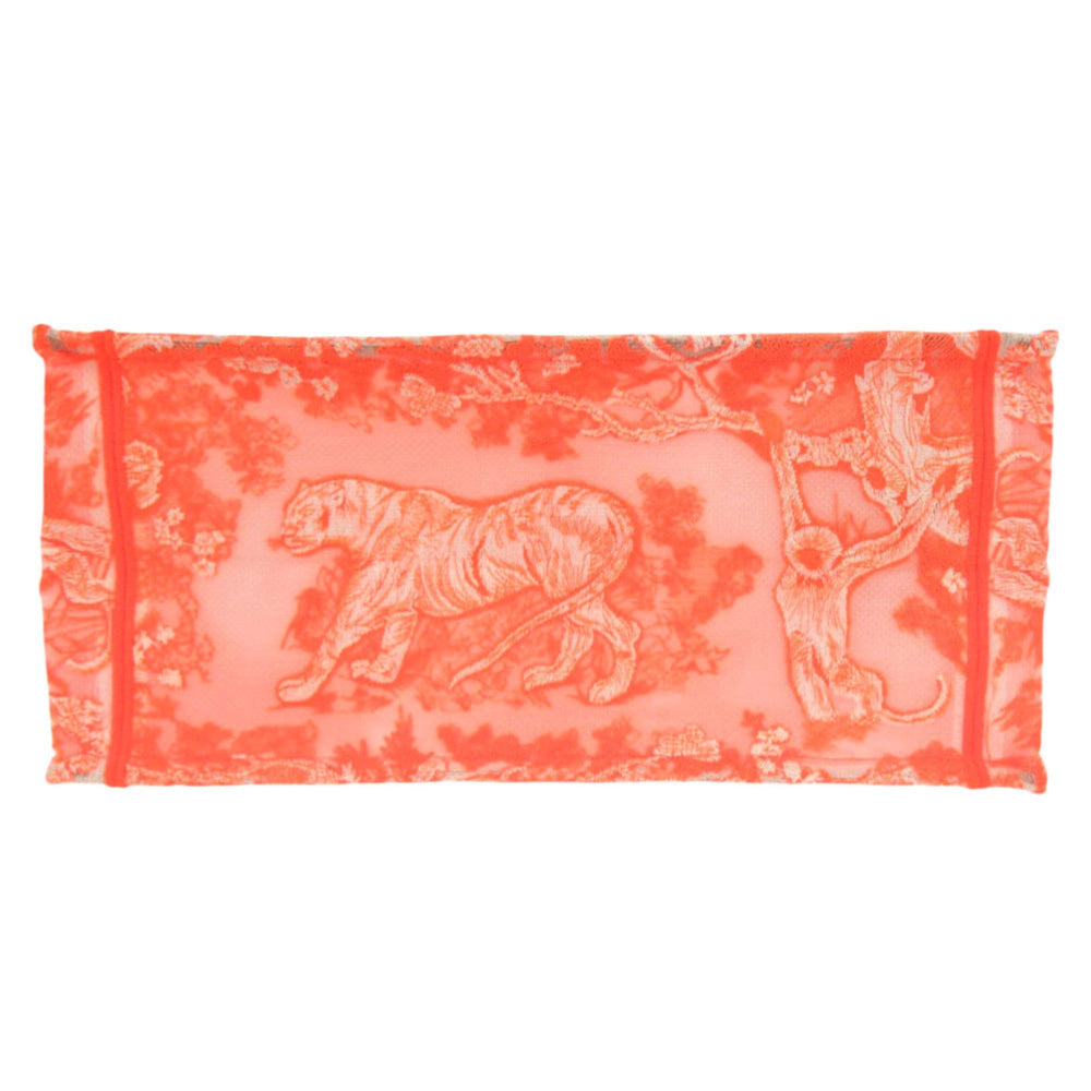Like new Christian Dior Book Tote Toile de Jouy Embroidery Medium M1296ZROC_M057 Mesh Jacquard Orange Handbag 0751Christian — Like New