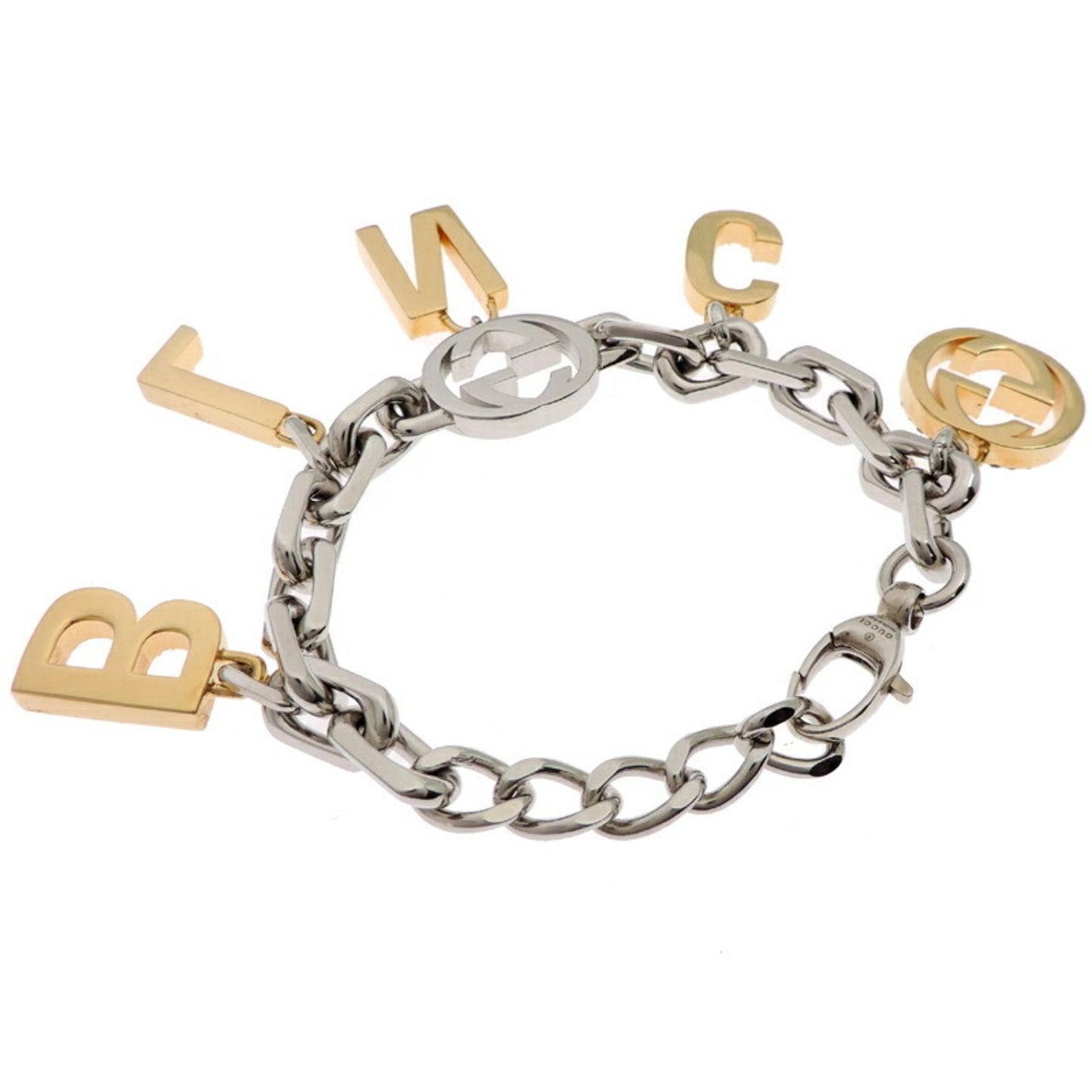Gucci x Balenciaga The Hacker Crystal Charm Women's and Men's Bracelet 681821 I6125 Metal