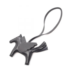 Hermes Rodeo Pegasus PM So Black Charm Accessory Agneau Milo Veau Swift Leather Women's — New - Store Return