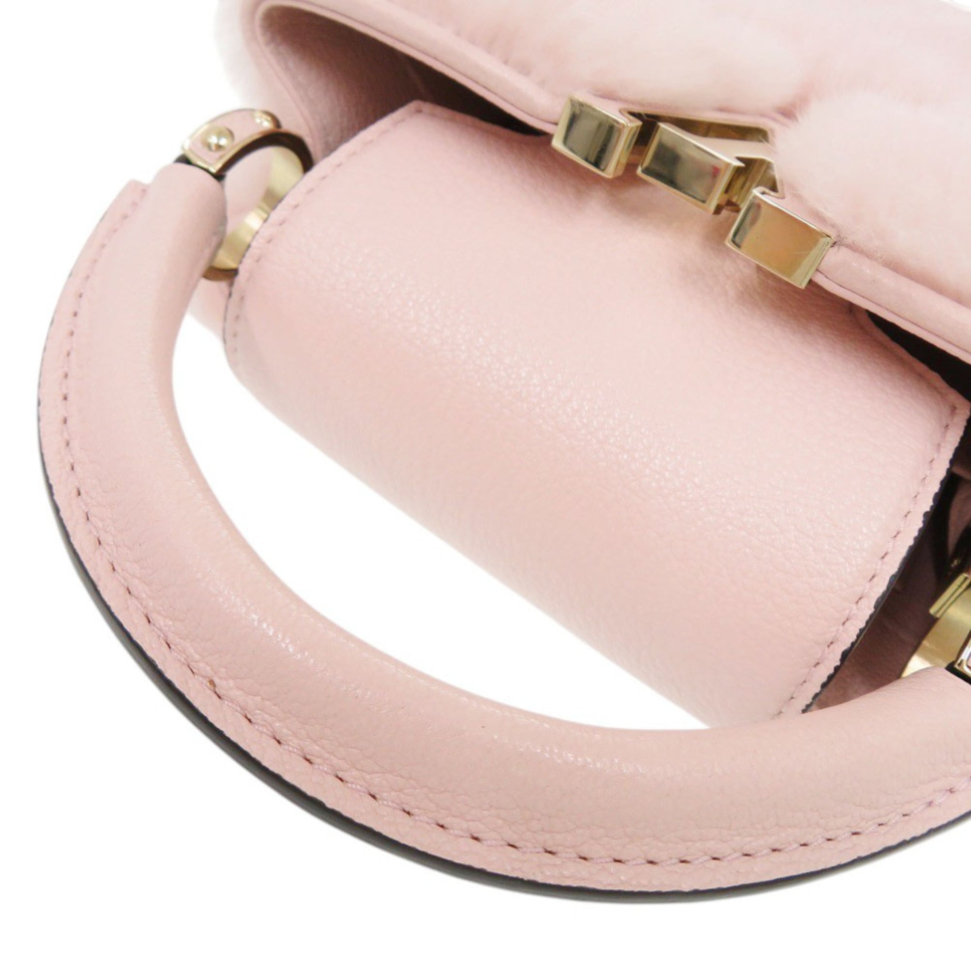 Louis Vuitton Capucines Mini IC Mink Pink Handbag LV 0153 LOUIS VUITTON — Like New