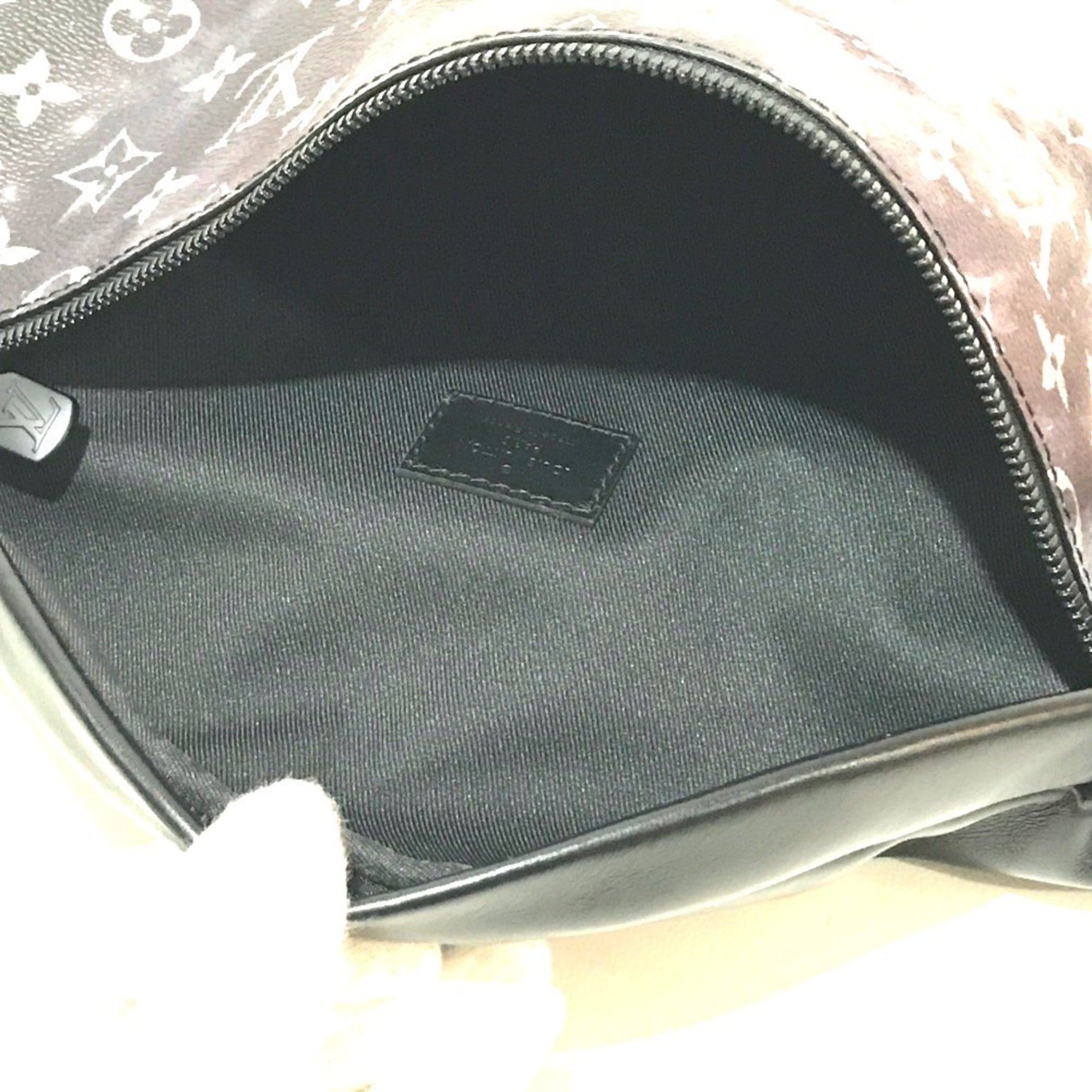 LOUIS VUITTON M44444 Monogram Galaxy Discovery Bum Bag Waist Body Canvas Men's Black Silver x — New - Store Return