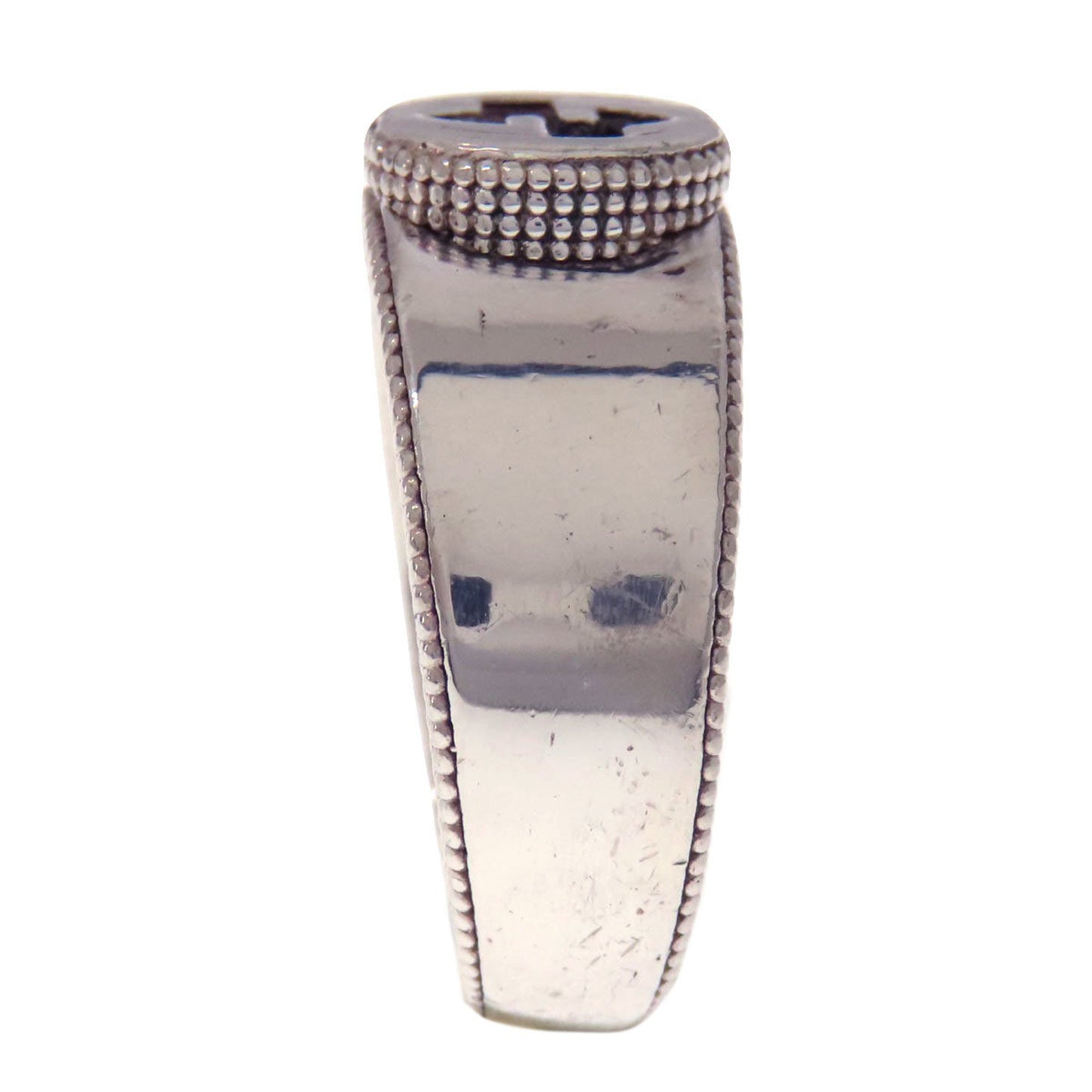 Gucci Interlocking G Ring, Silver, Women's, GUCCI