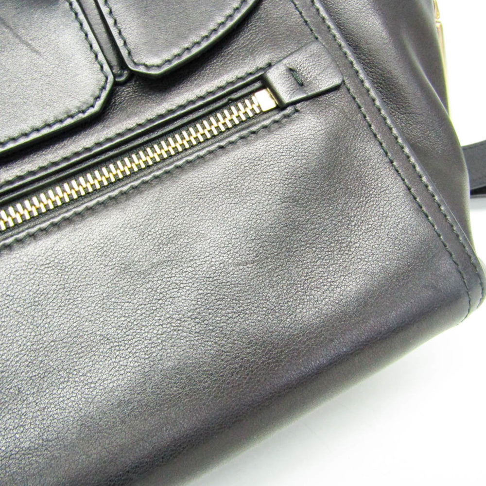 Salvatore Ferragamo GF-21 G840 Women's Leather Handbag,Shoulder Bag Dark Navy — Like New