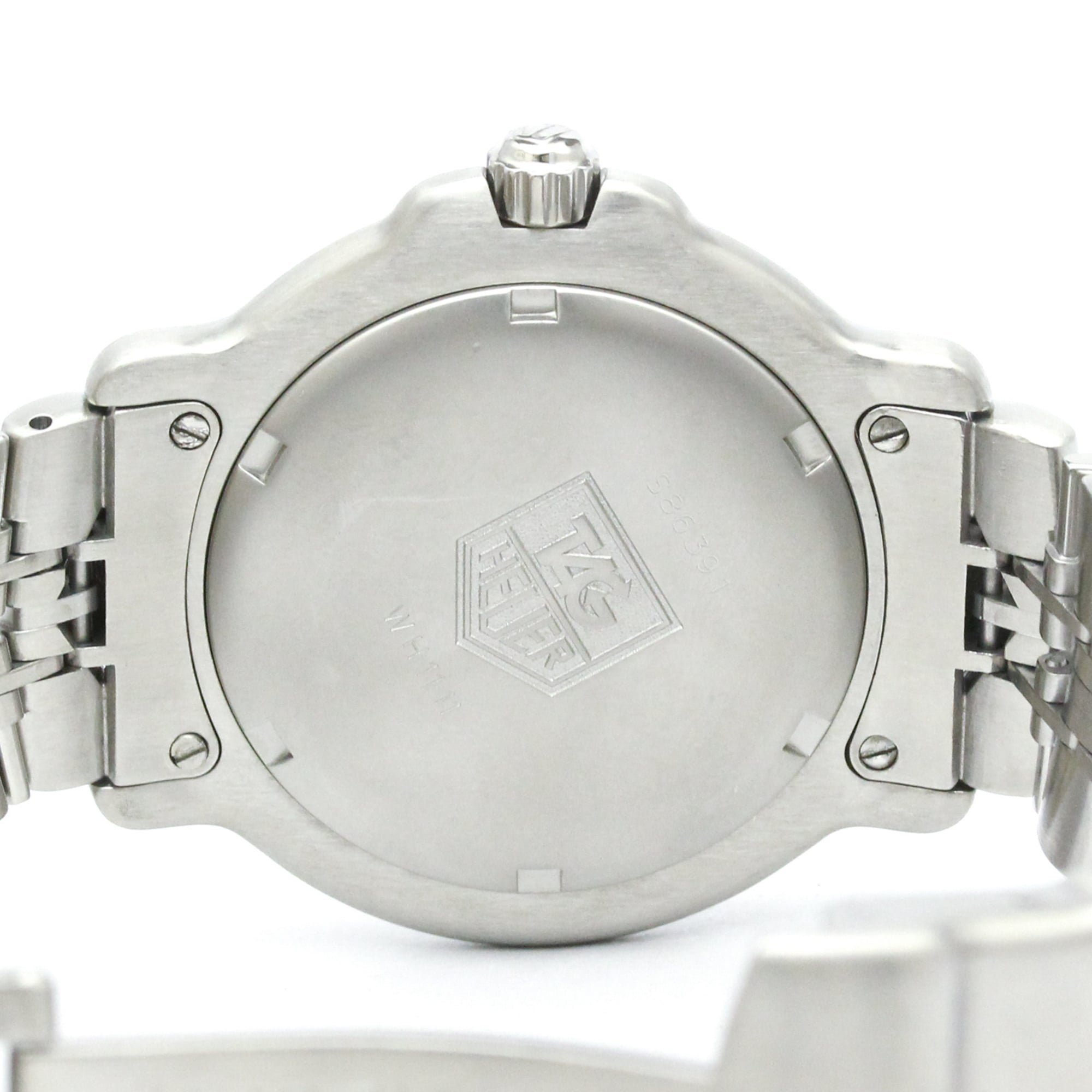 TAG HEUER 6000 Professional Steel Quartz Mens Watch WH1111 Polished — Very Good