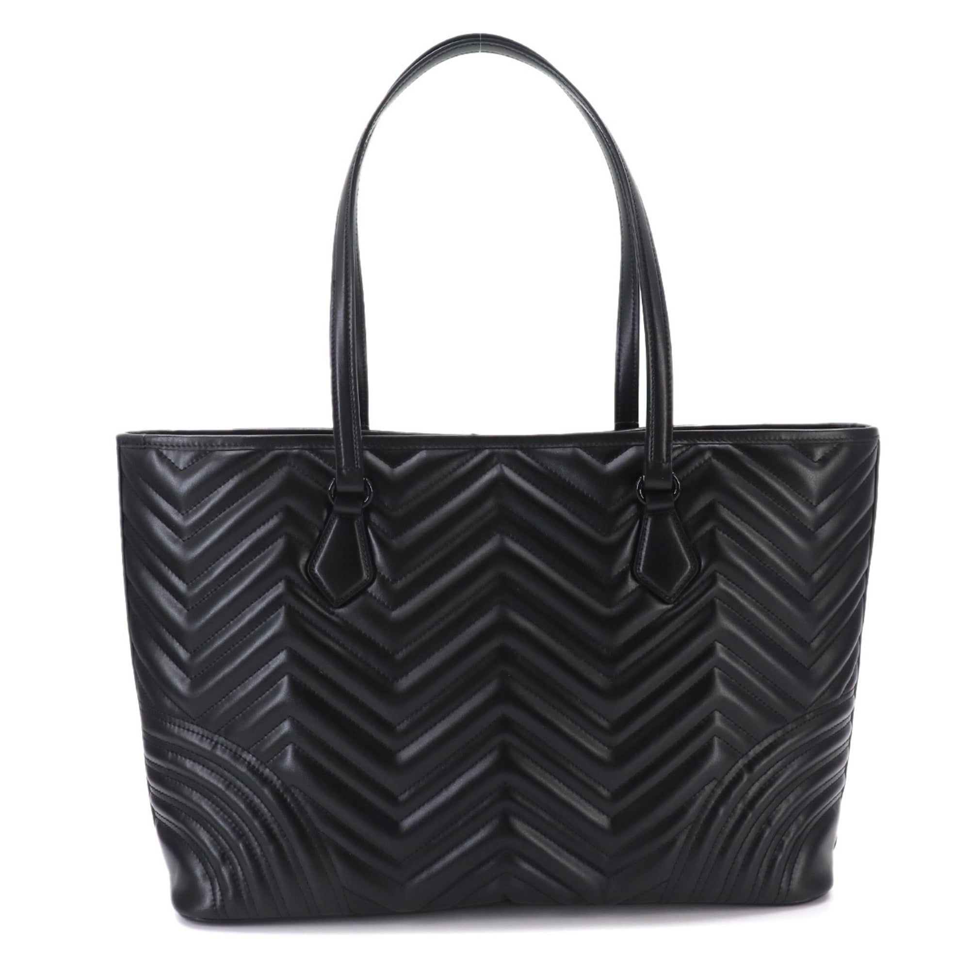 Gucci GG Marmont Quilted Large Tote Handbag, Leather, Black, 739684 Bag — New - Store Return