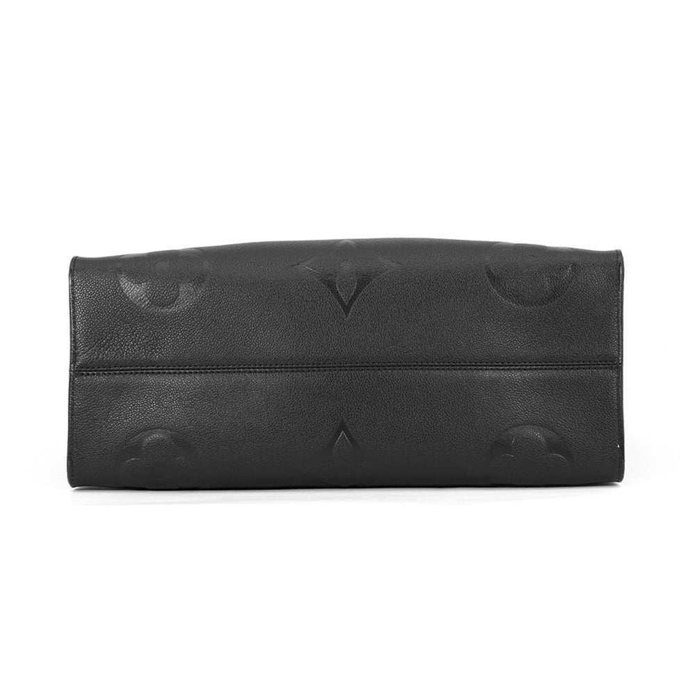 Louis Vuitton Monogram Empreinte OnTheGo GM Tote Bag M44925, Handbag, 2-way Shoulder Bag, Black, Monogram, LOUIS VUITTON — Like New