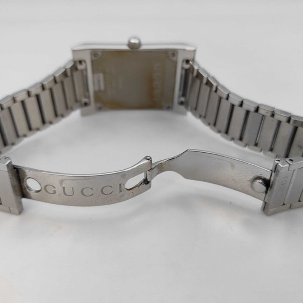 GUCCI watch 111M Blue Silver Stainless Steel Men's — Good
