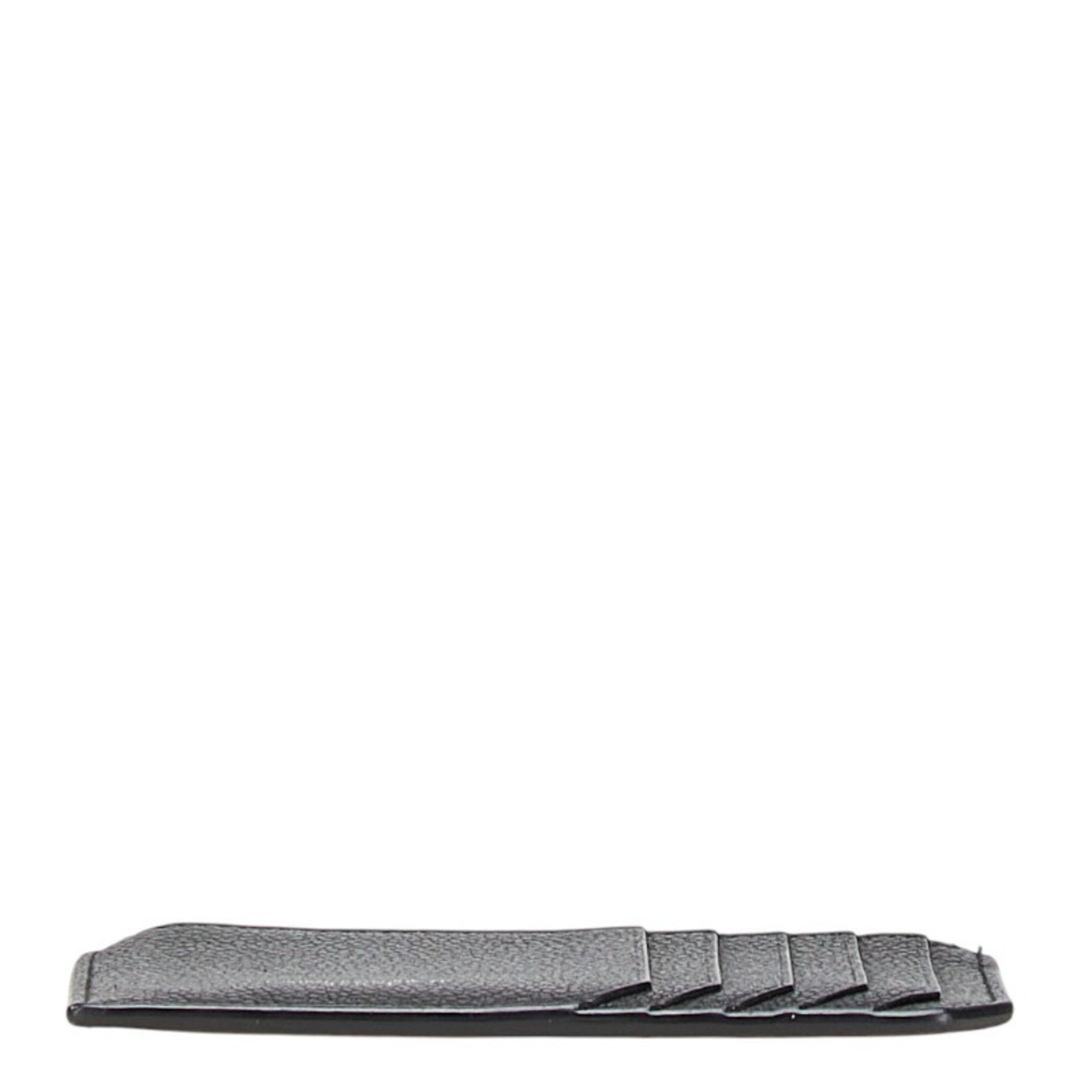 Saint Laurent coin case, pass fragment case 458583, black leather, men's, SAINT LAURENT