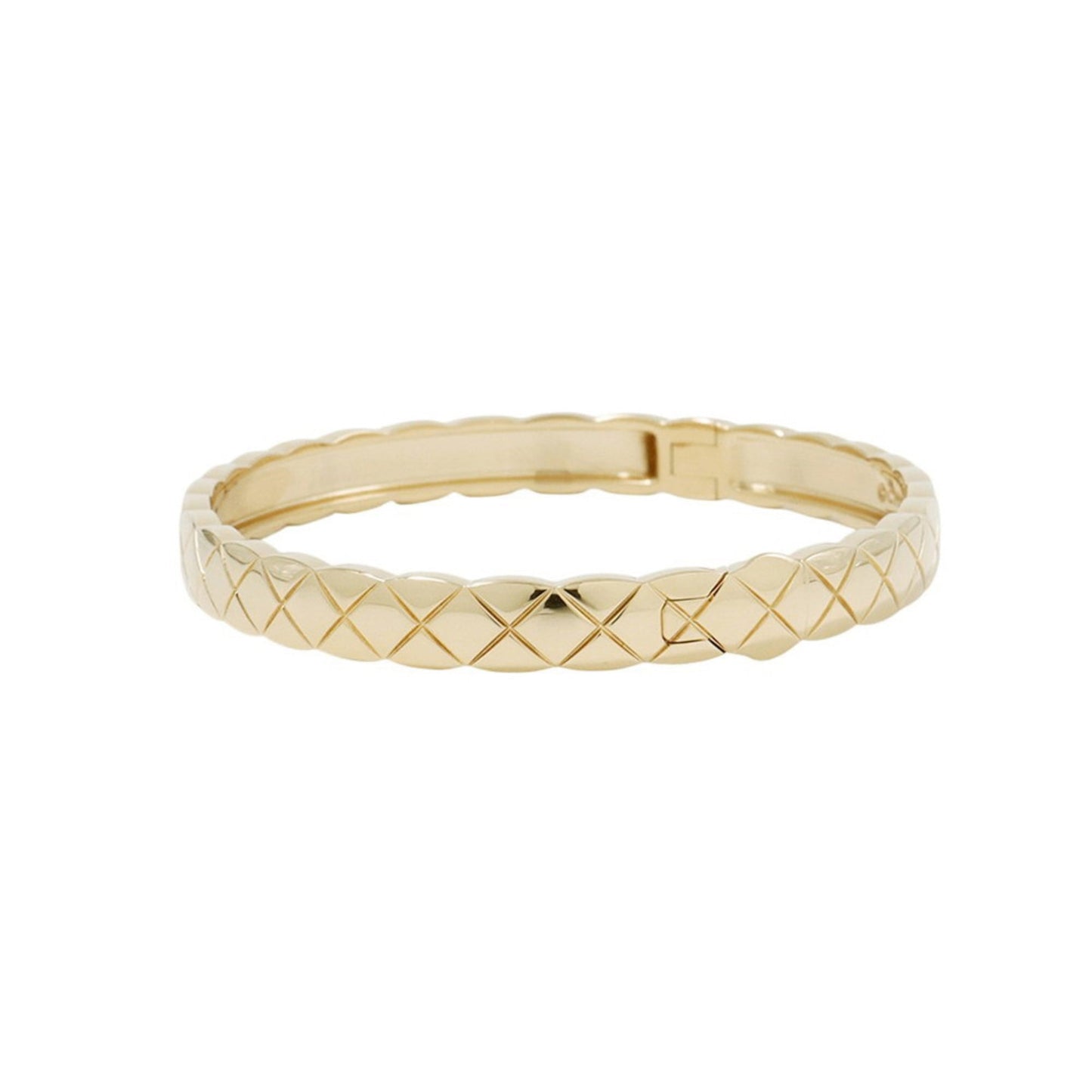 Chanel Coco Crush Collection Bracelet, 18K Yellow Gold, Size L, J13221, CHANEL Bangle
