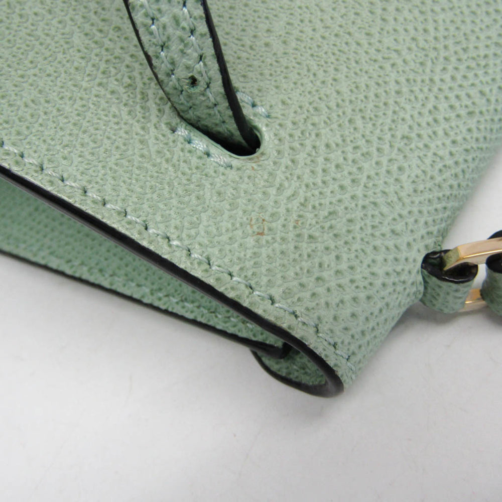 Valextra ISIDE BELT SGES0061028LOCPL99 Women's Leather Fanny Pack,Shoulder Bag Green — Like New