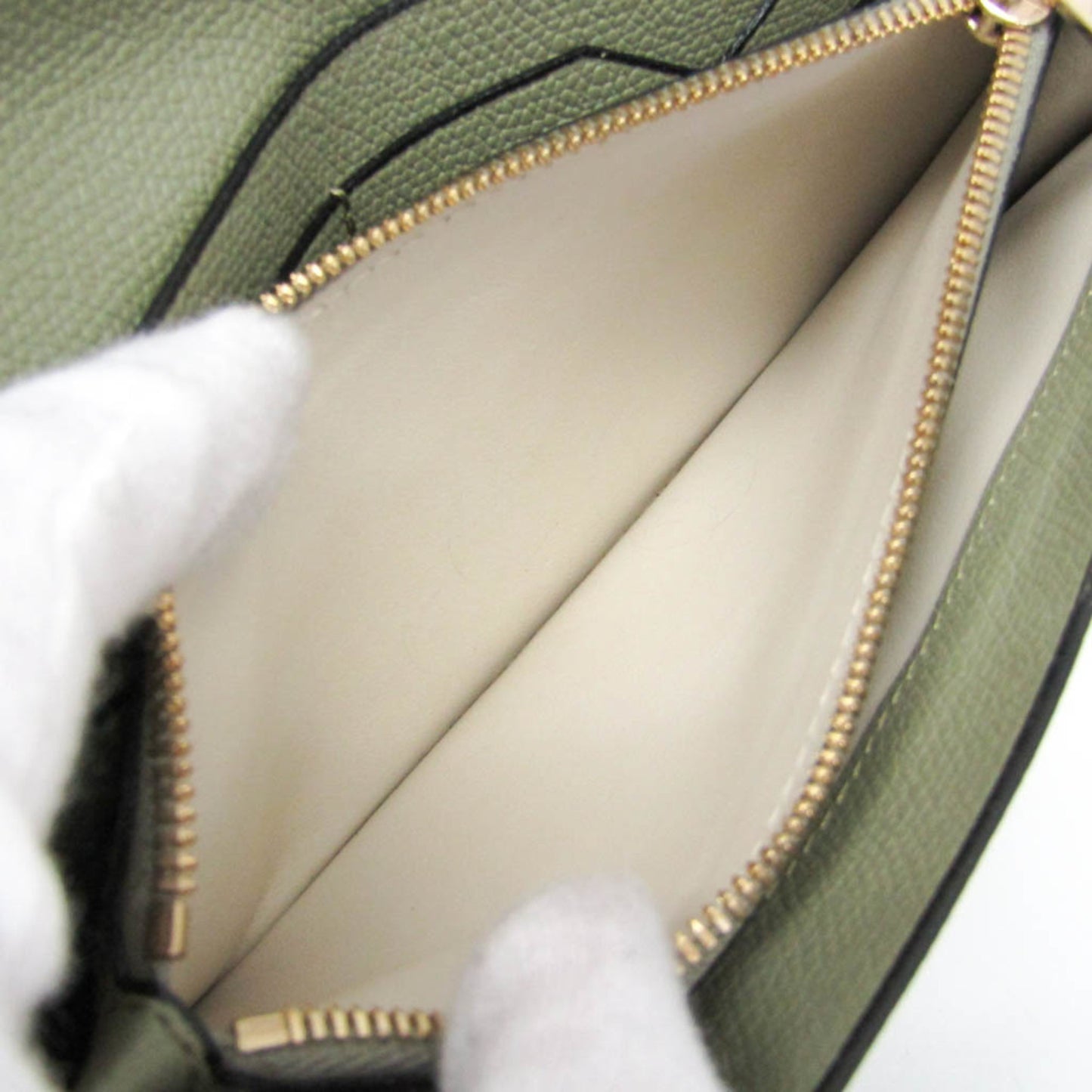 Valextra Women's Leather Long Wallet (bi-fold) Green