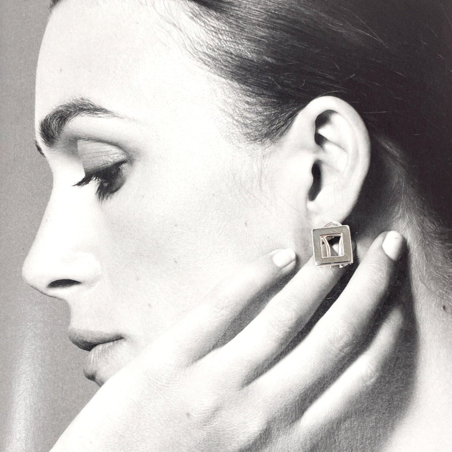 GUCCI Square Earrings in 925 Sterling Silver for Women