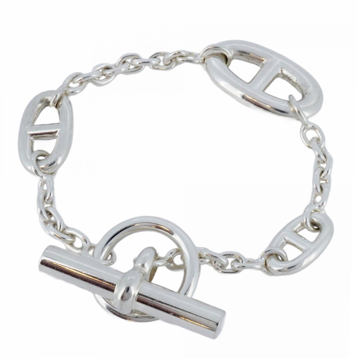 Hermes Chaine d'Ancre Farandole Bracelet, Silver 925, Women's