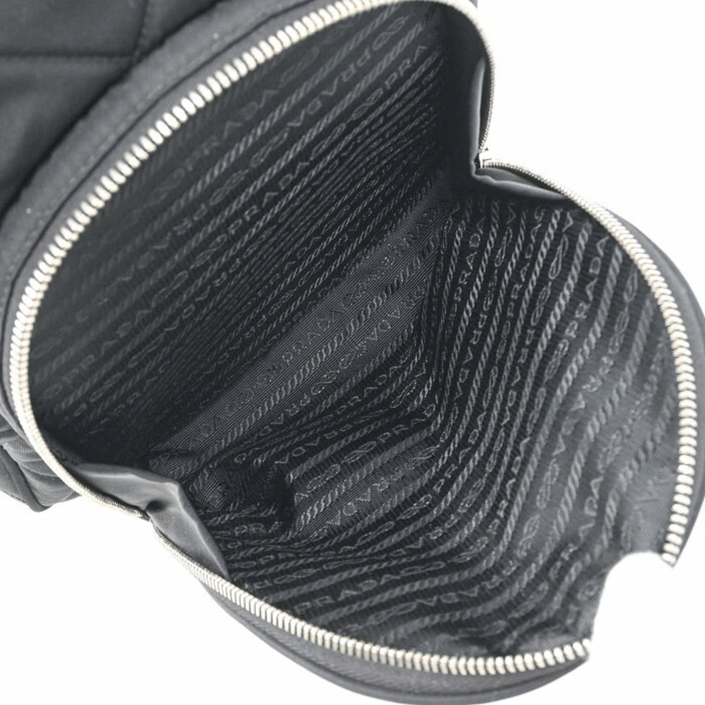 PRADA Triangle Backpack for Women, Black, 1BZ066 — Like New