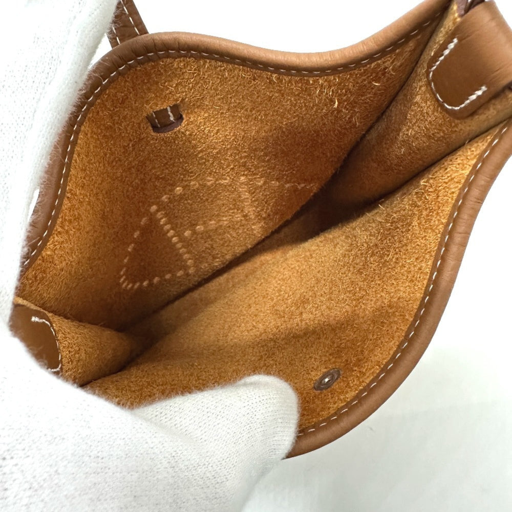 HERMES Evelyn TPM Crossbody Bag Pochette Shoulder Taurillon Clemence Women's Gold — New - Store Return