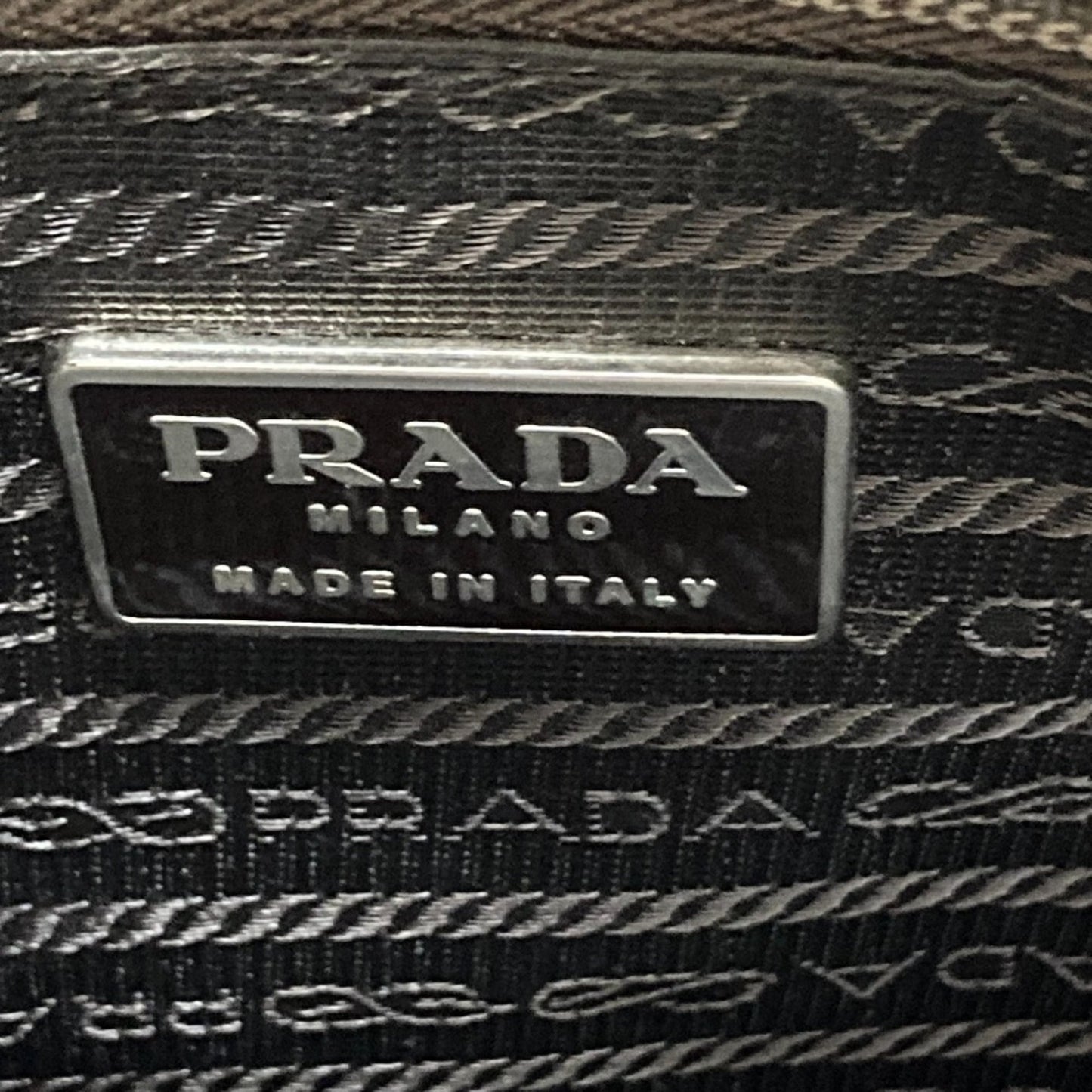 PRADA Prada Coated Leather Tote Bag Khaki Women's