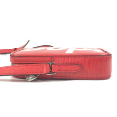 LOUIS VUITTON M53434 Epi Supreme Collaboration Danube PPM Bag, Crossbody Pochette Shoulder Leather, Red, Men's and Women's — Like New