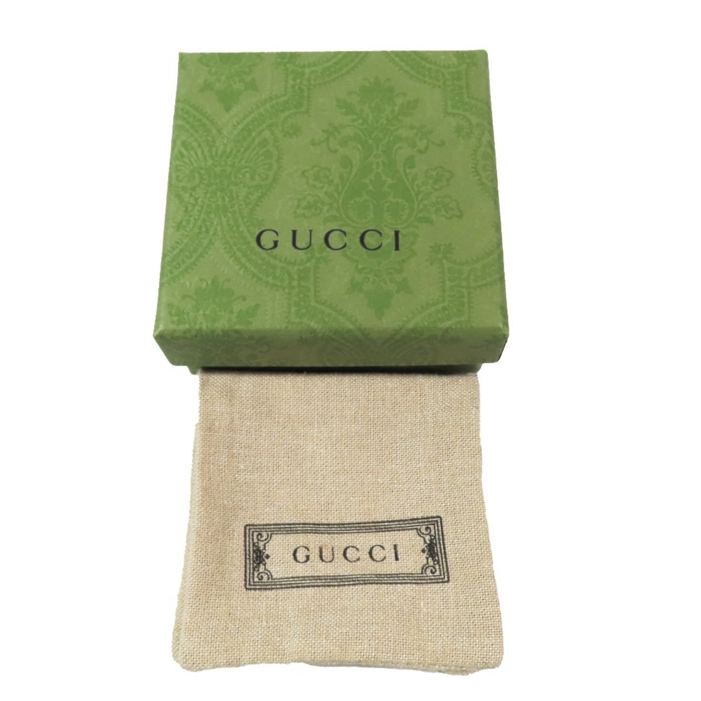 GUCCI Lion Head Ring Emerald Green Accessory Gold M Men's