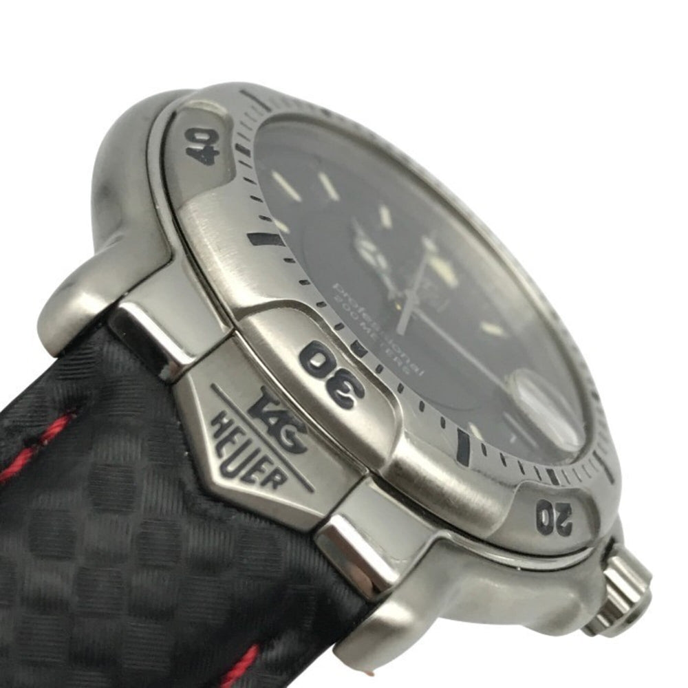 TAG Heuer 6000 Series Professional Men's Analog Quartz Watch with Date, Silver/Gray WH1112 T1 — Good